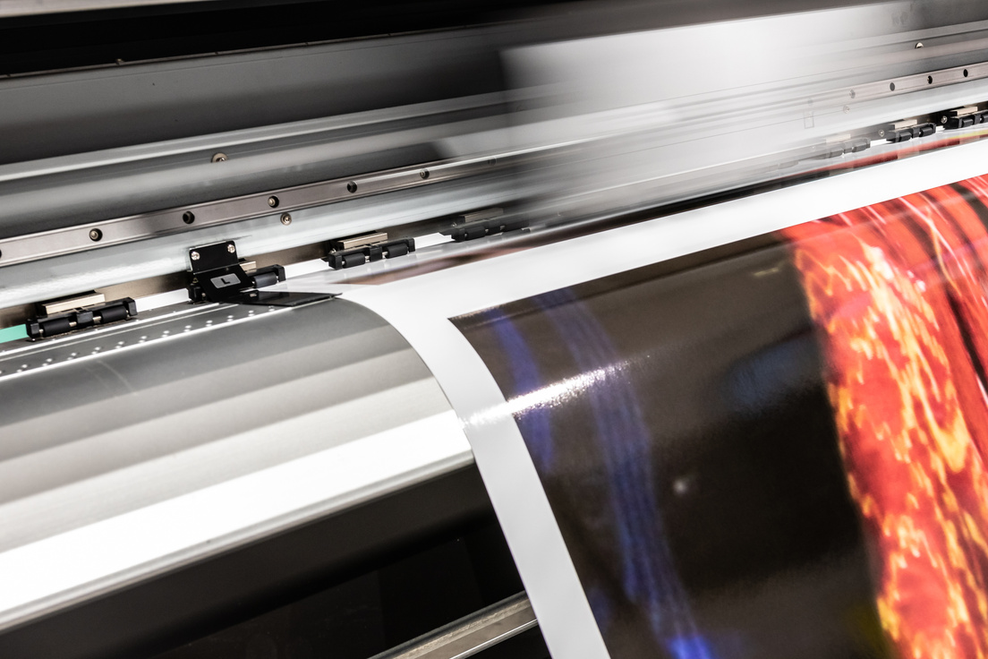 Massive printing machines.